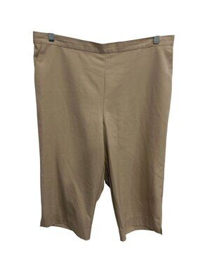 Alfred Dunner 14 Beige Pull-On Elastic Waist Shorts Grandmacore Calmcore